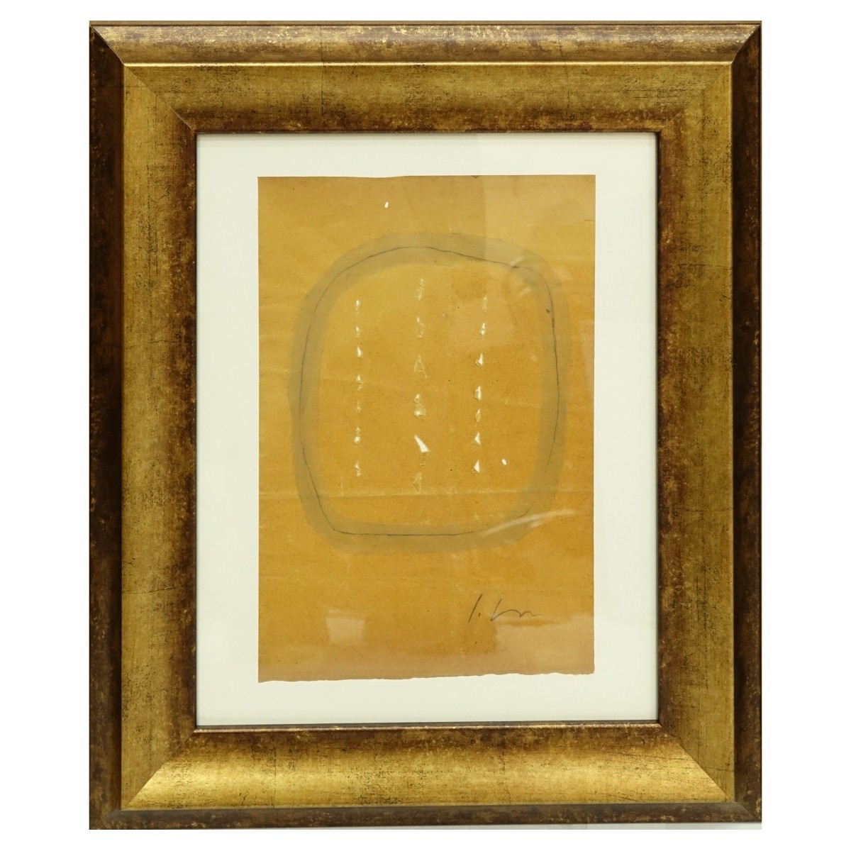 Attributed to: Lucio Fontana Ink and W/C On Paper