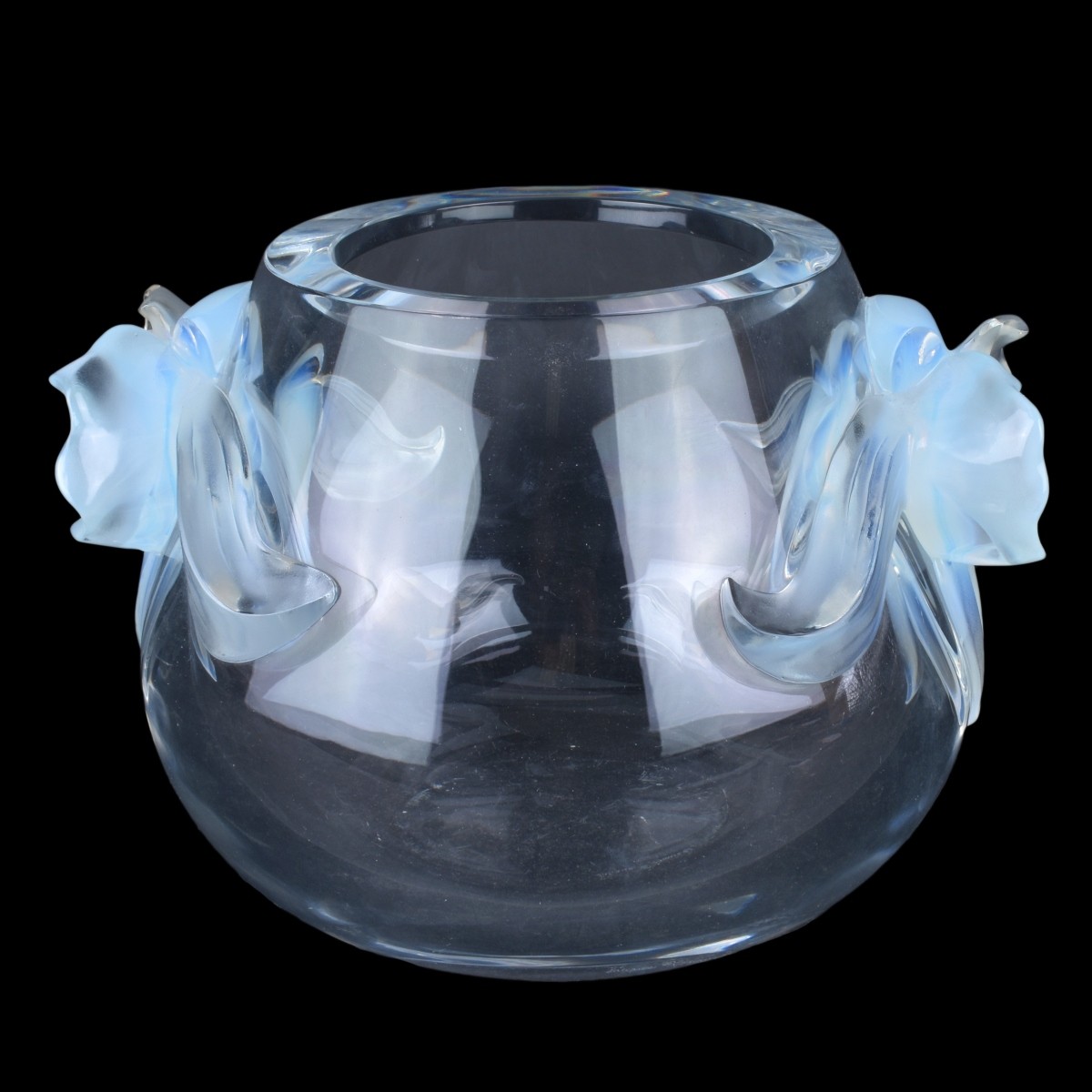 Lalique Crystal "Orchidee" Vase