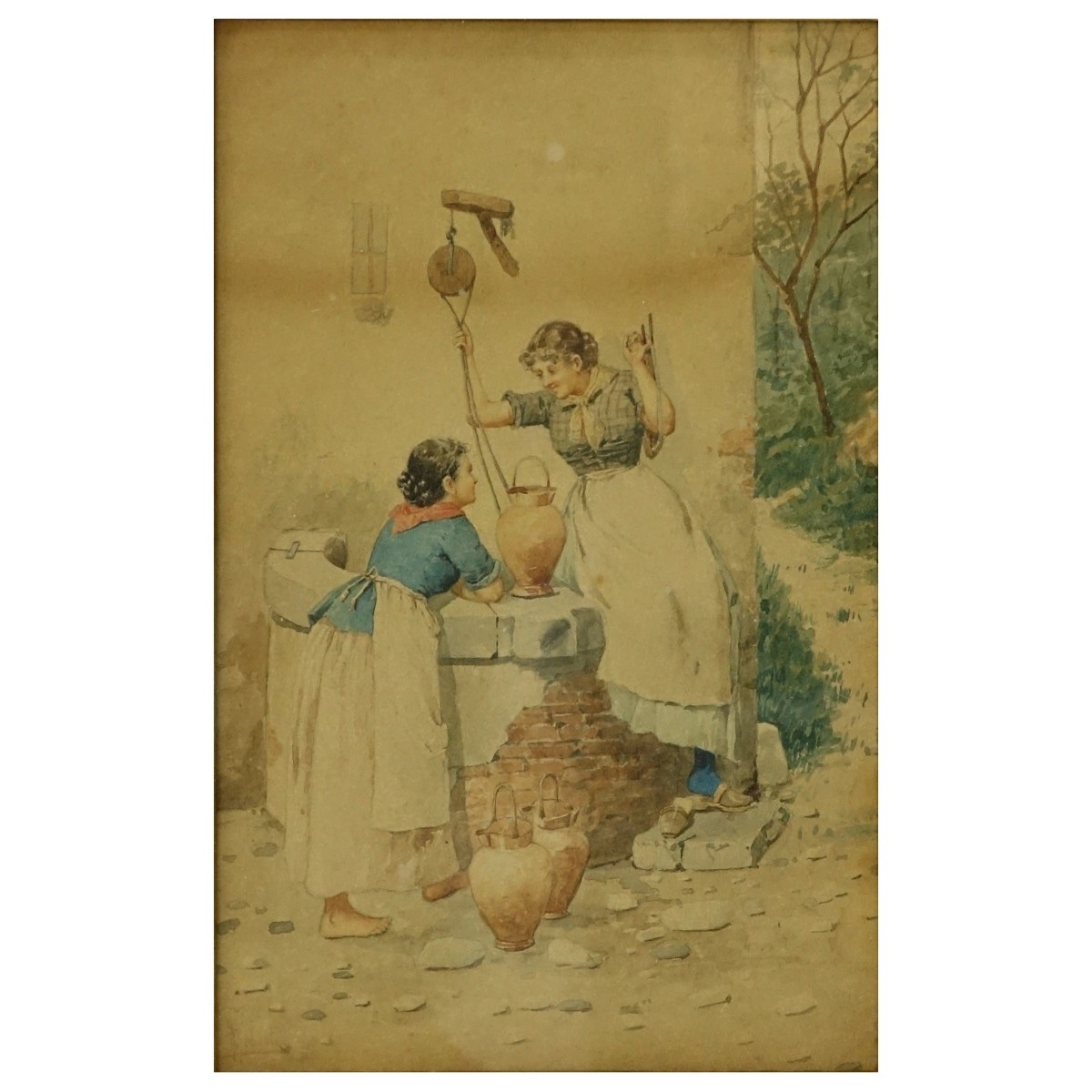 Aurelio Roberti, Italian (1842-1915) Watercolor