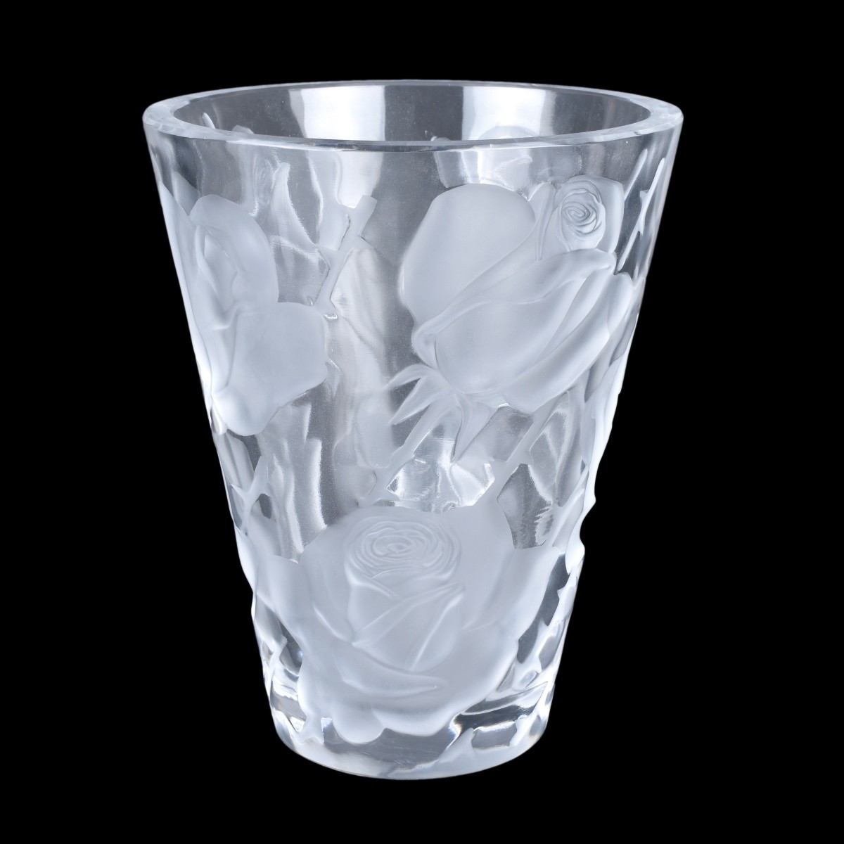 Lalique Crystal "Ispahan" Vase
