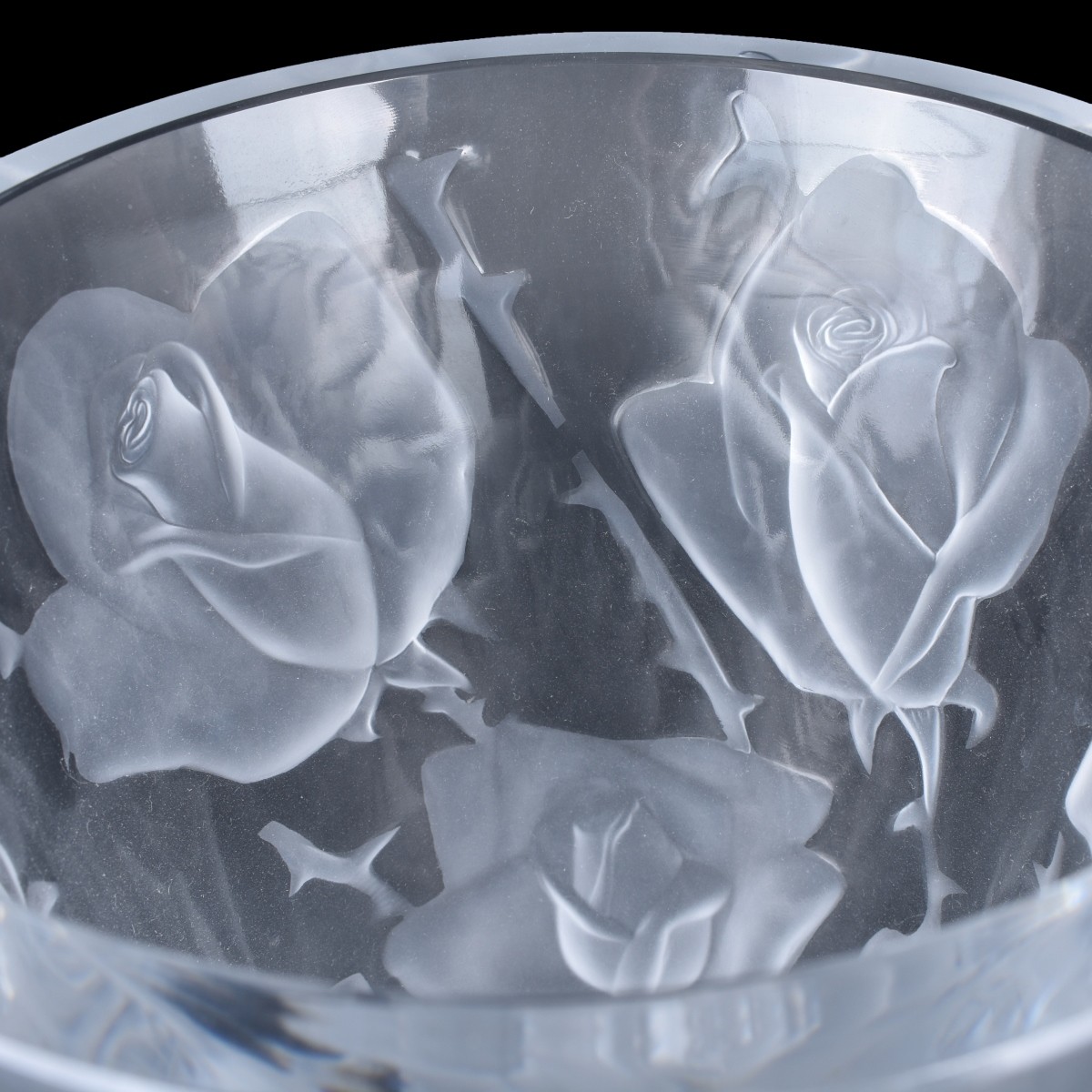 Lalique Crystal "Ispahan" Vase