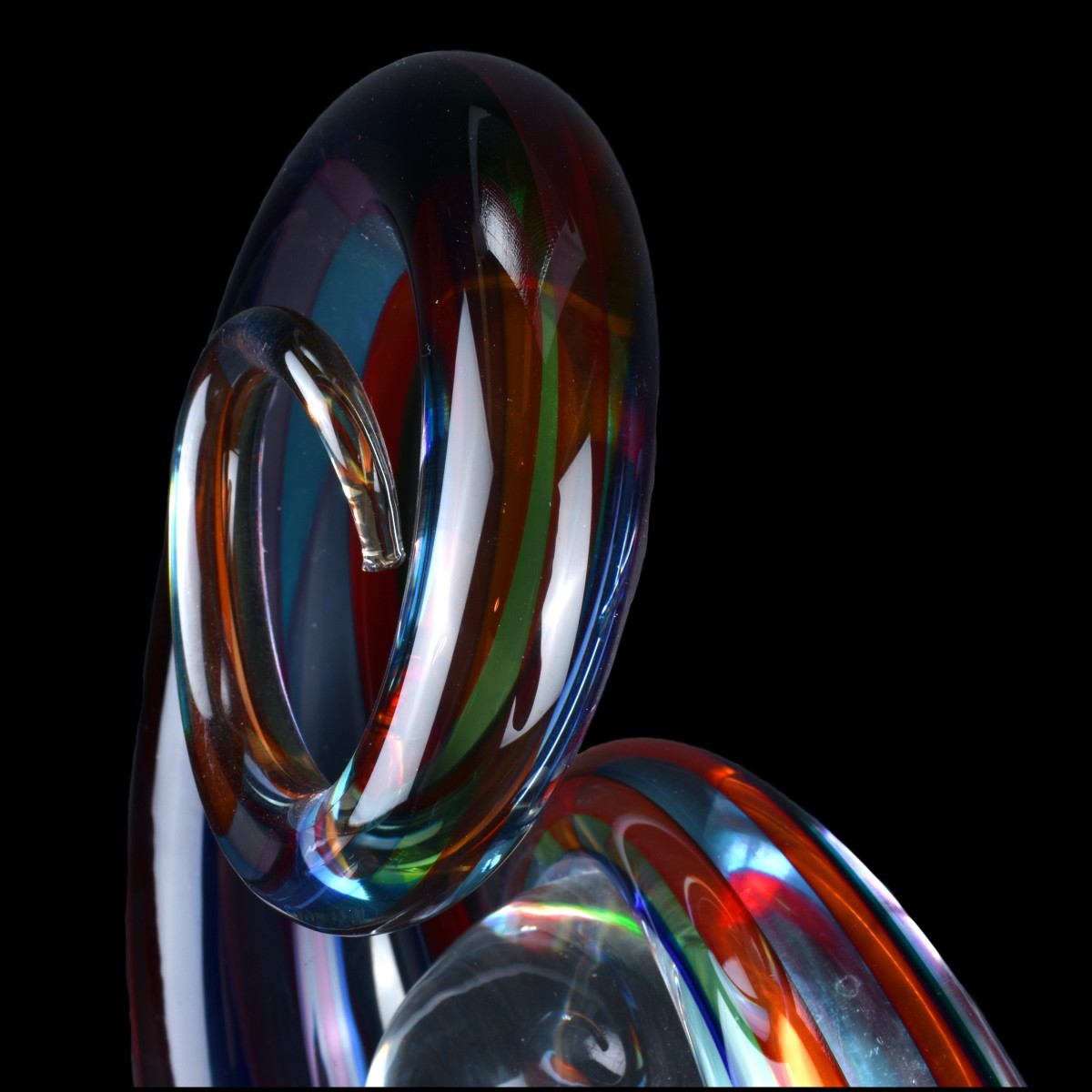 Murano Italian Art Glass Abstract Centerpiece