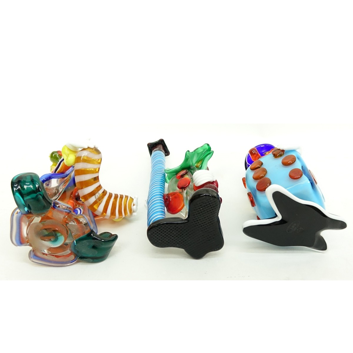 Mid Century Murano Art Glass Clown Figurines