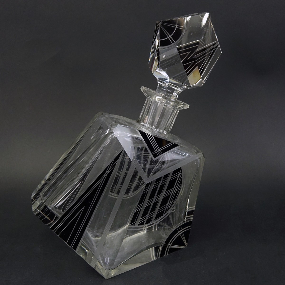 Karl Palda Art Deco Crystal Decanter Set