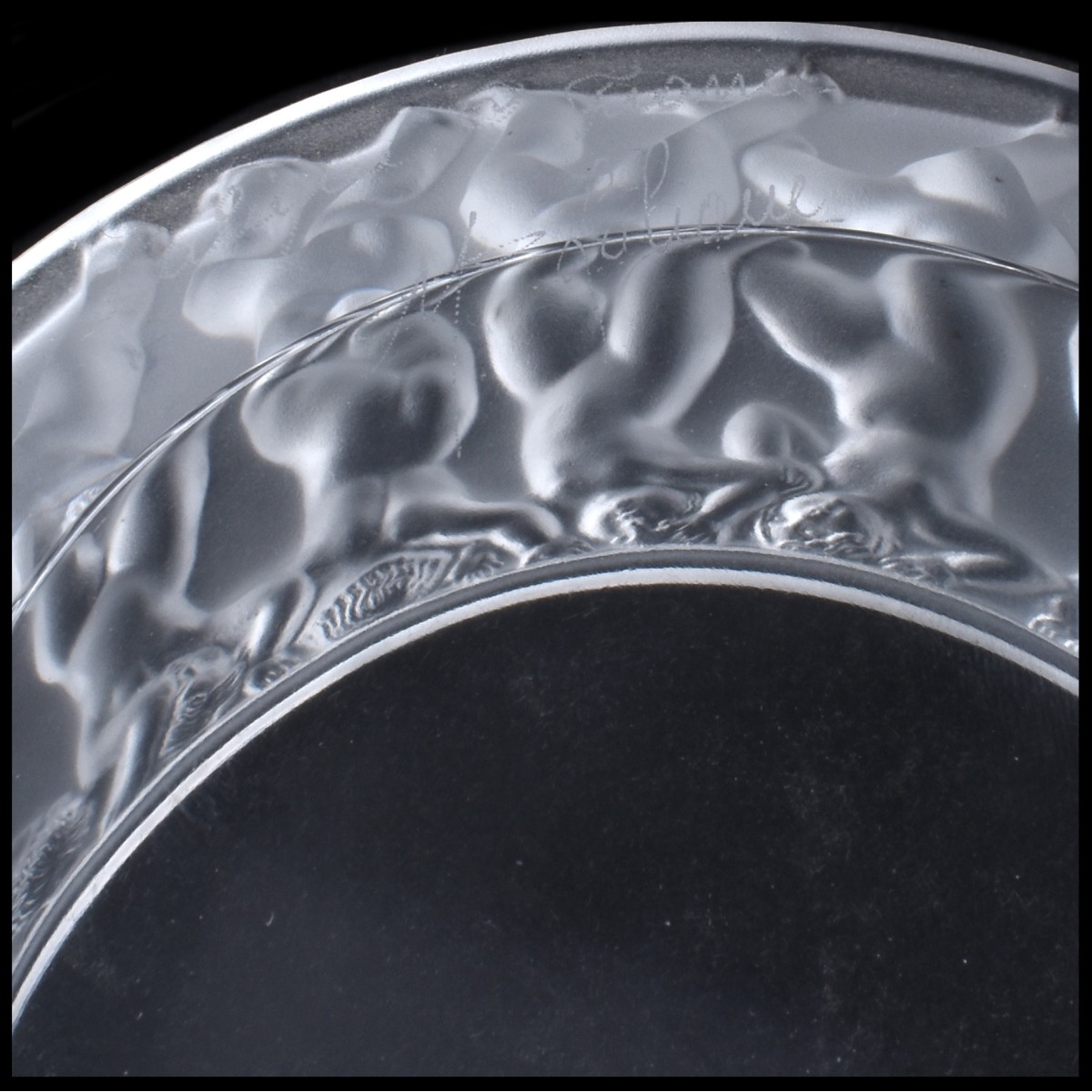 Lalique "Enfantes" Frosted and Crystal Covered Box