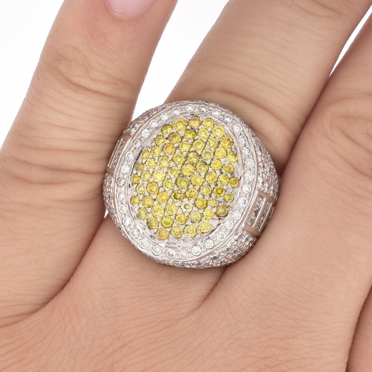Man's Approx. 5.0 Carat Diamond and 14K Gold Ring