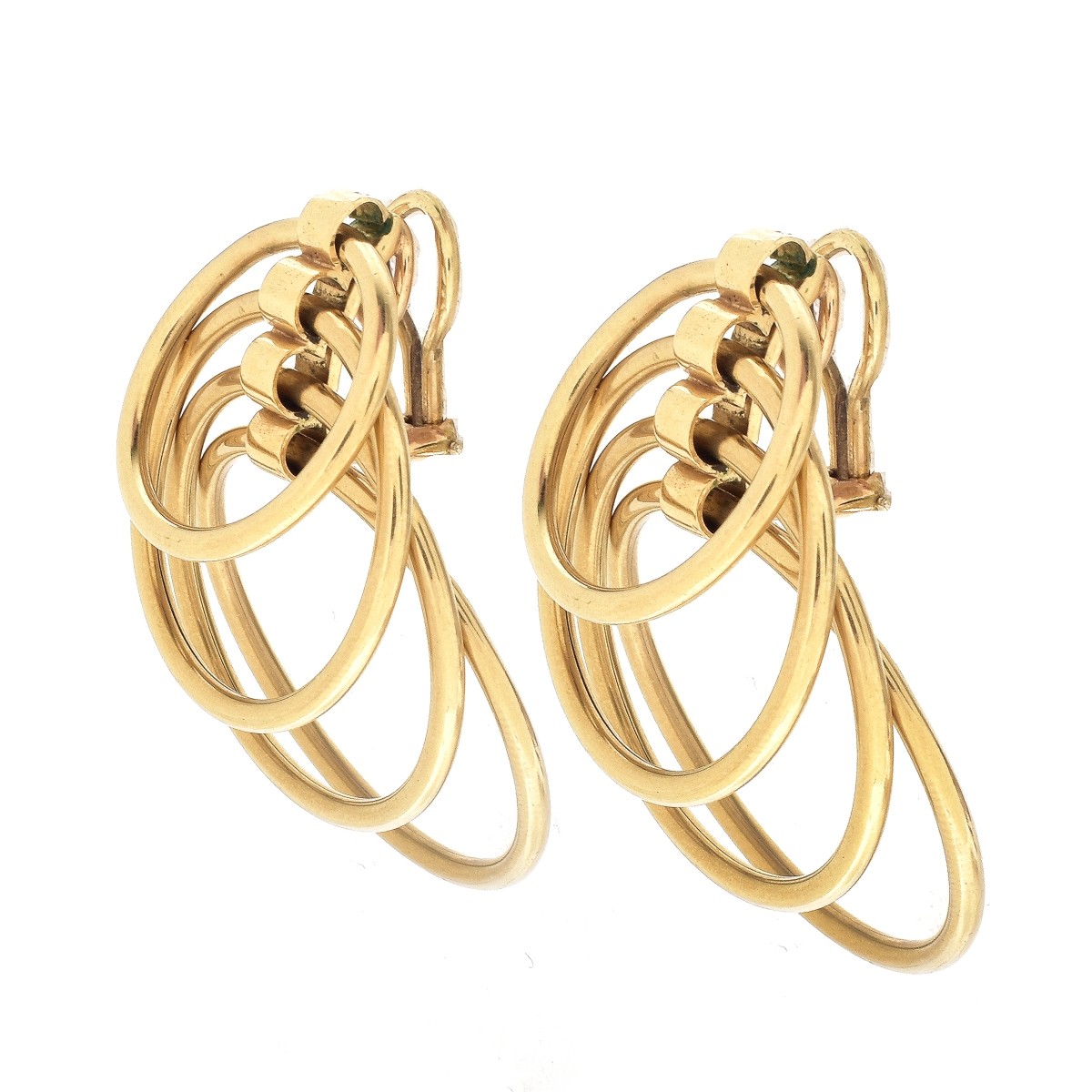 Vintage 14K Gold Hoop Earrings