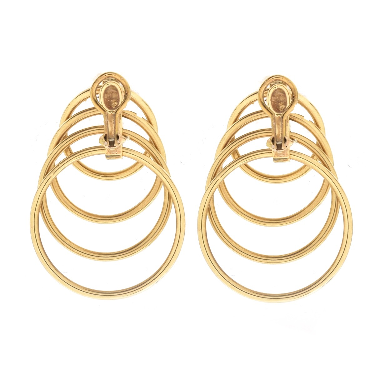 Vintage 14K Gold Hoop Earrings