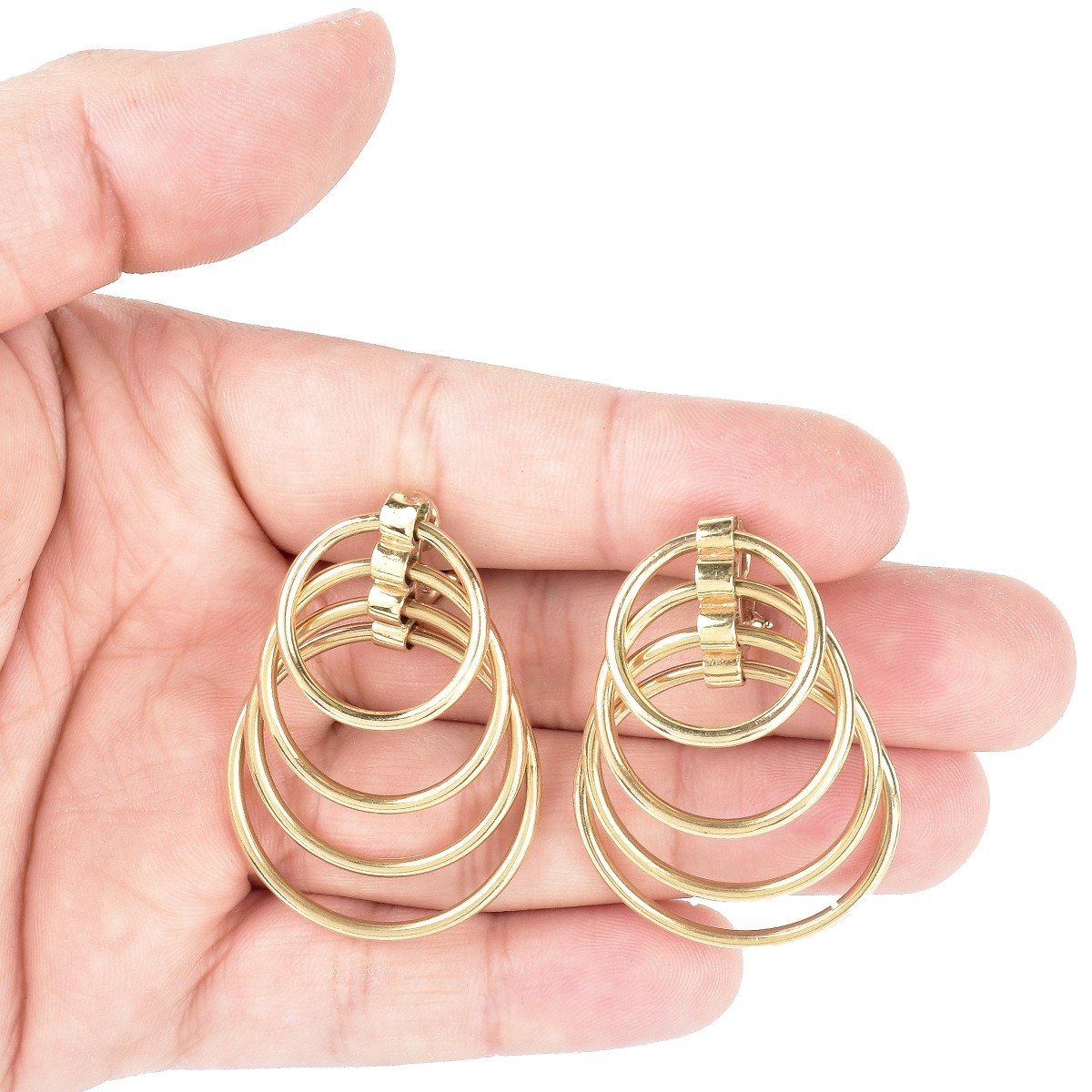 Vintage 14K Gold Hoop Earrings