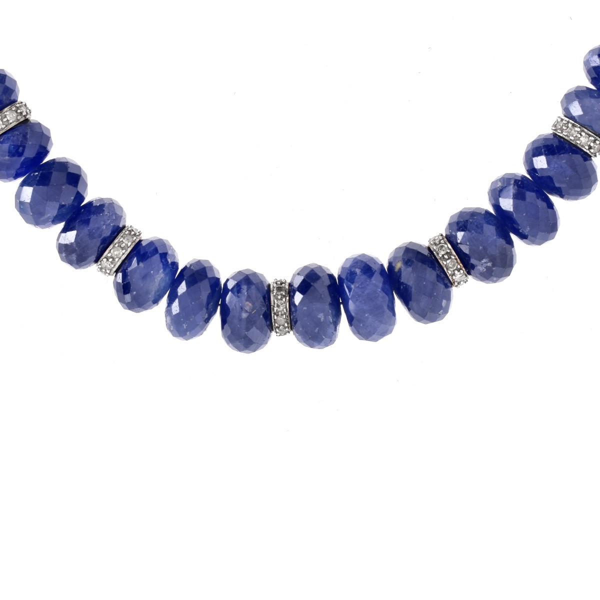 Sapphire, Diamond and 18K Gold Necklace