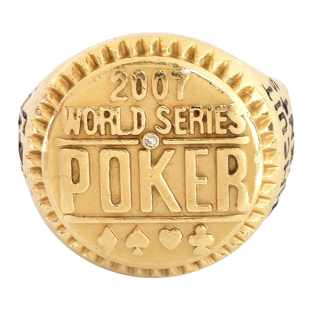 Man's 14K Gold World Series Poker Ring