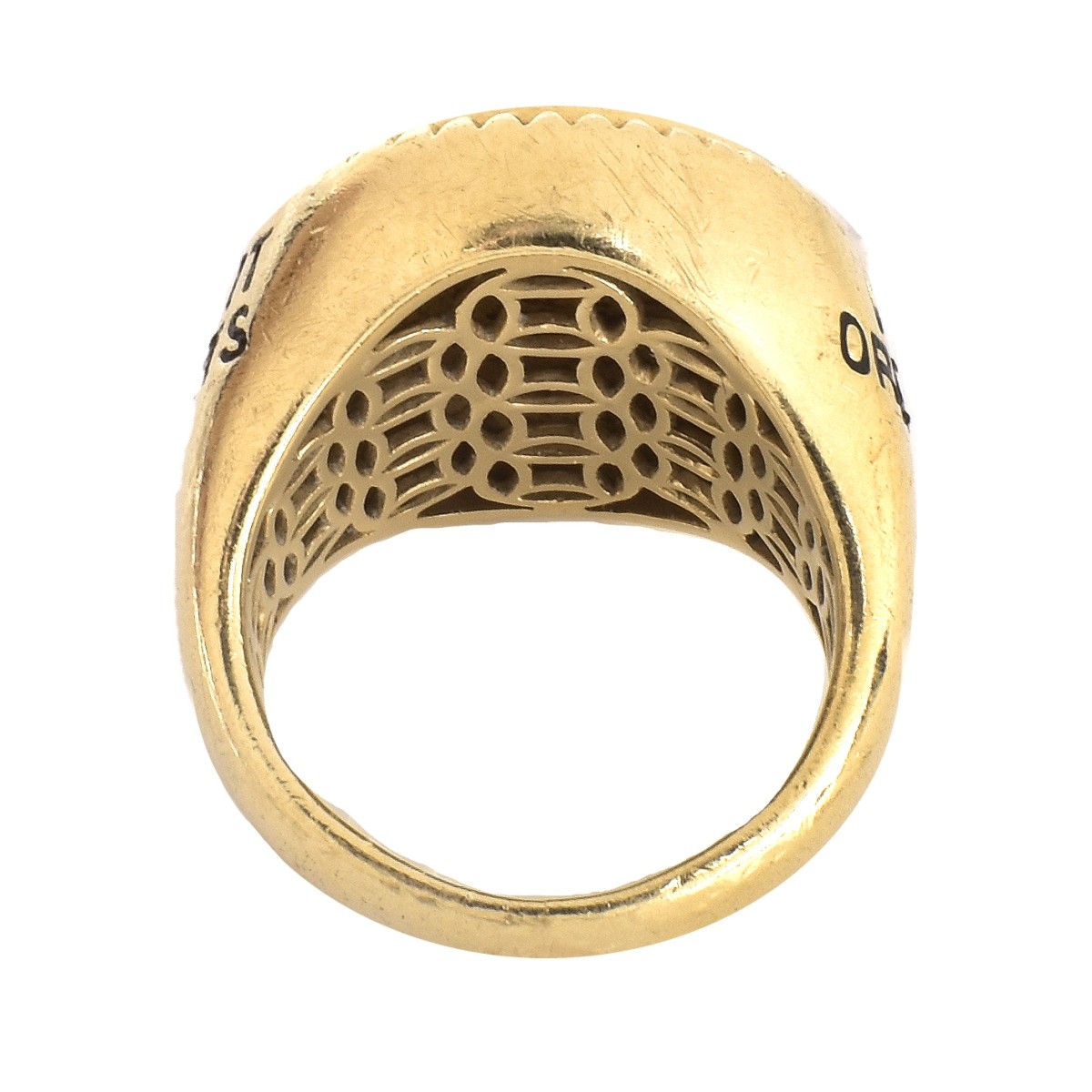 Man's 14K Gold World Series Poker Ring