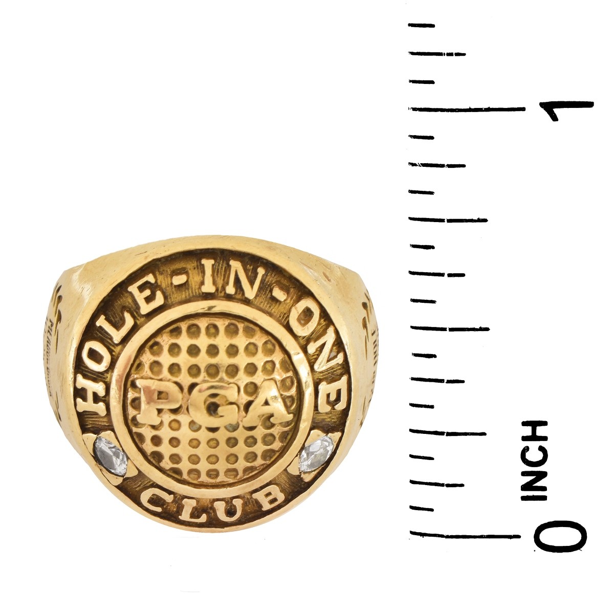 Vintage 10K Gold Hole in One Ring