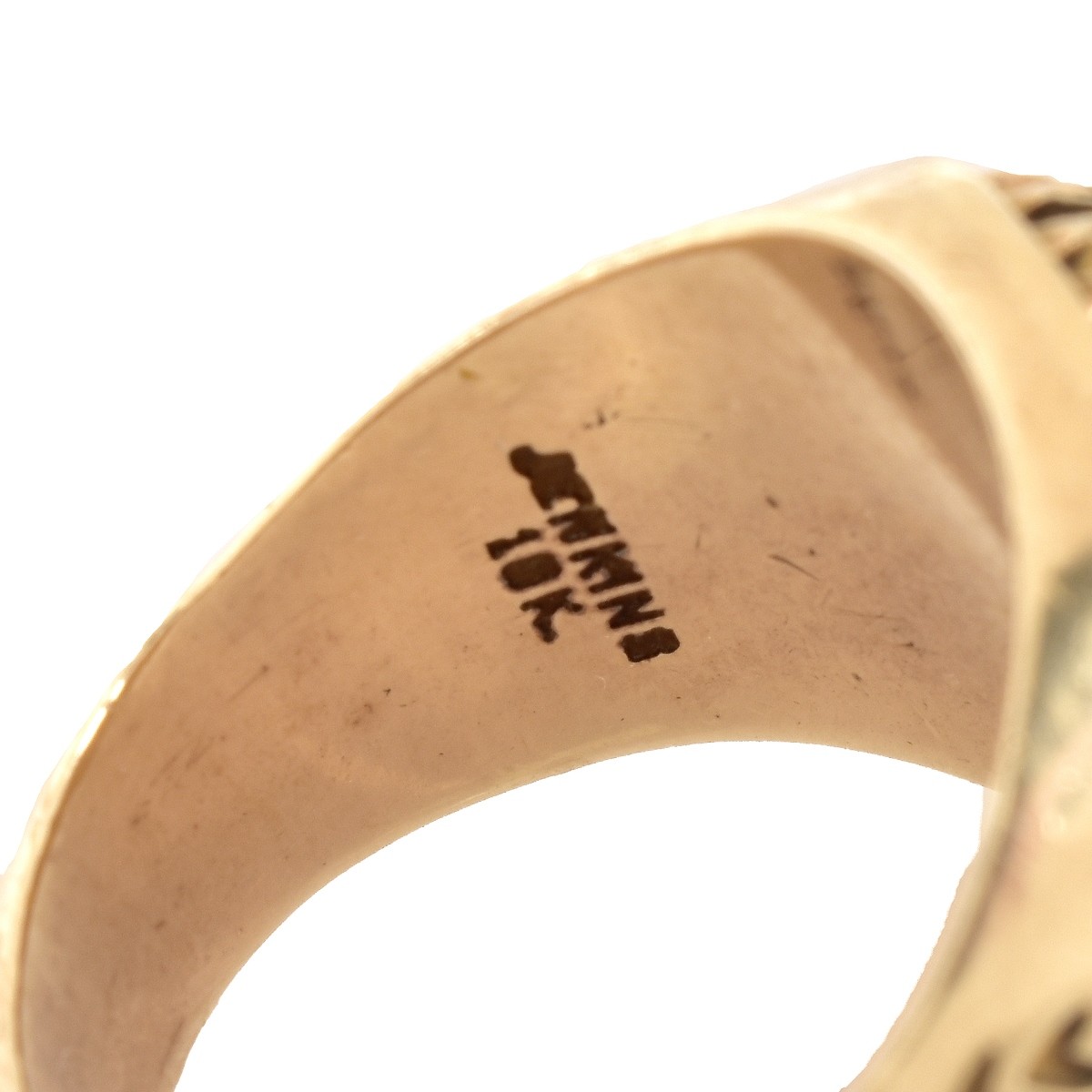 Vintage 10K Gold Hole in One Ring