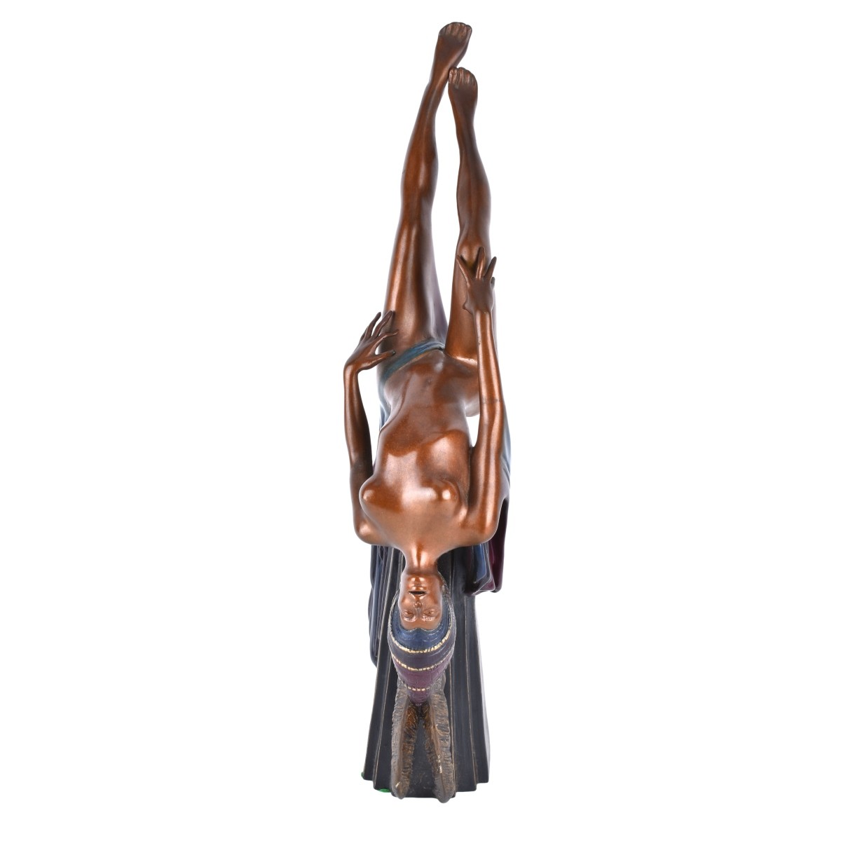 Bolae (20th C.) Art Deco Polychrome Bronze