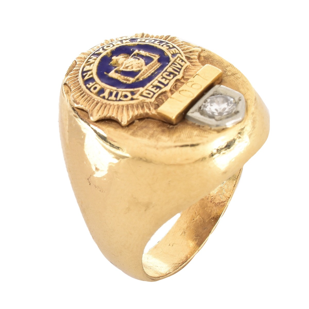 Vintage NYPD 14K Gold Ring