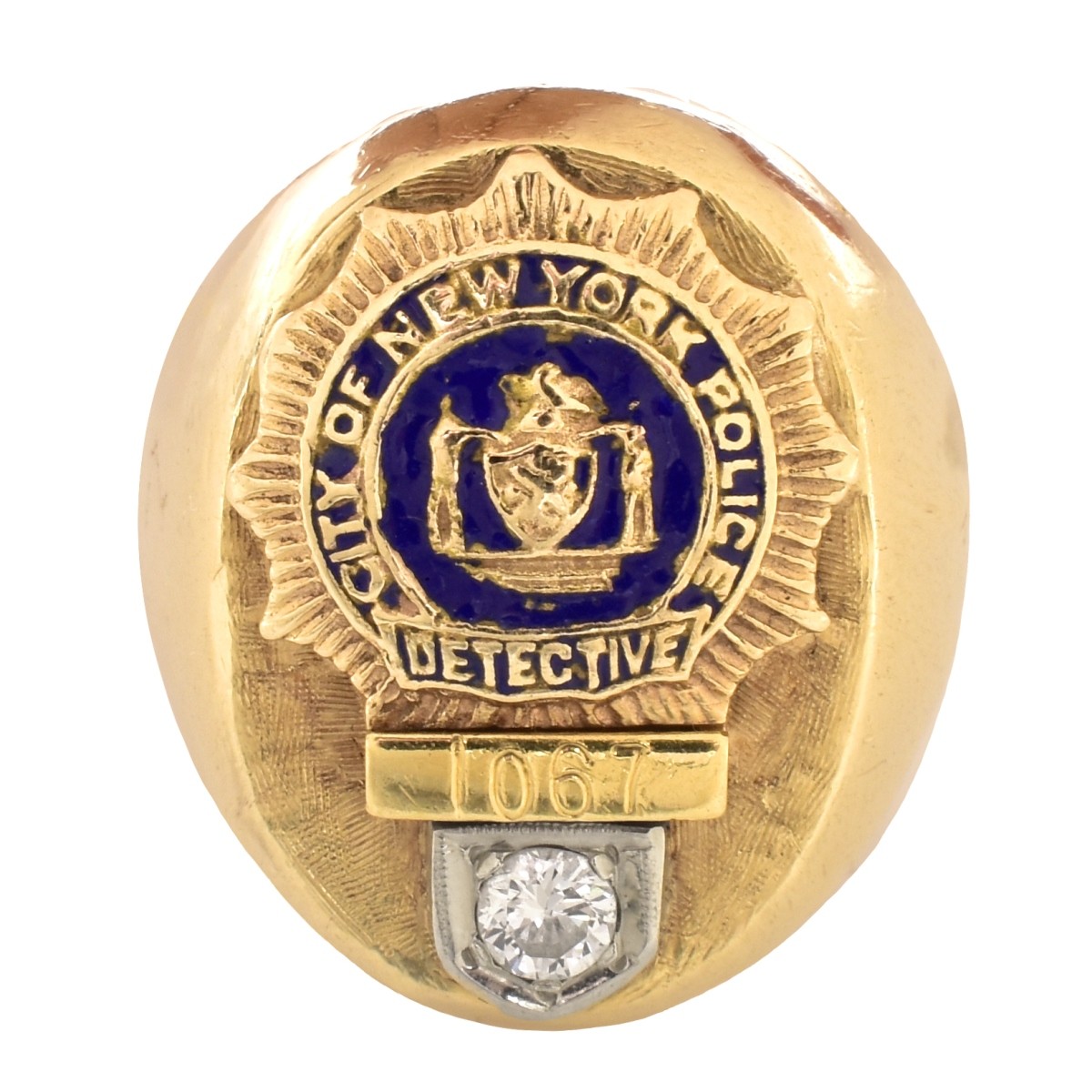 Vintage NYPD 14K Gold Ring