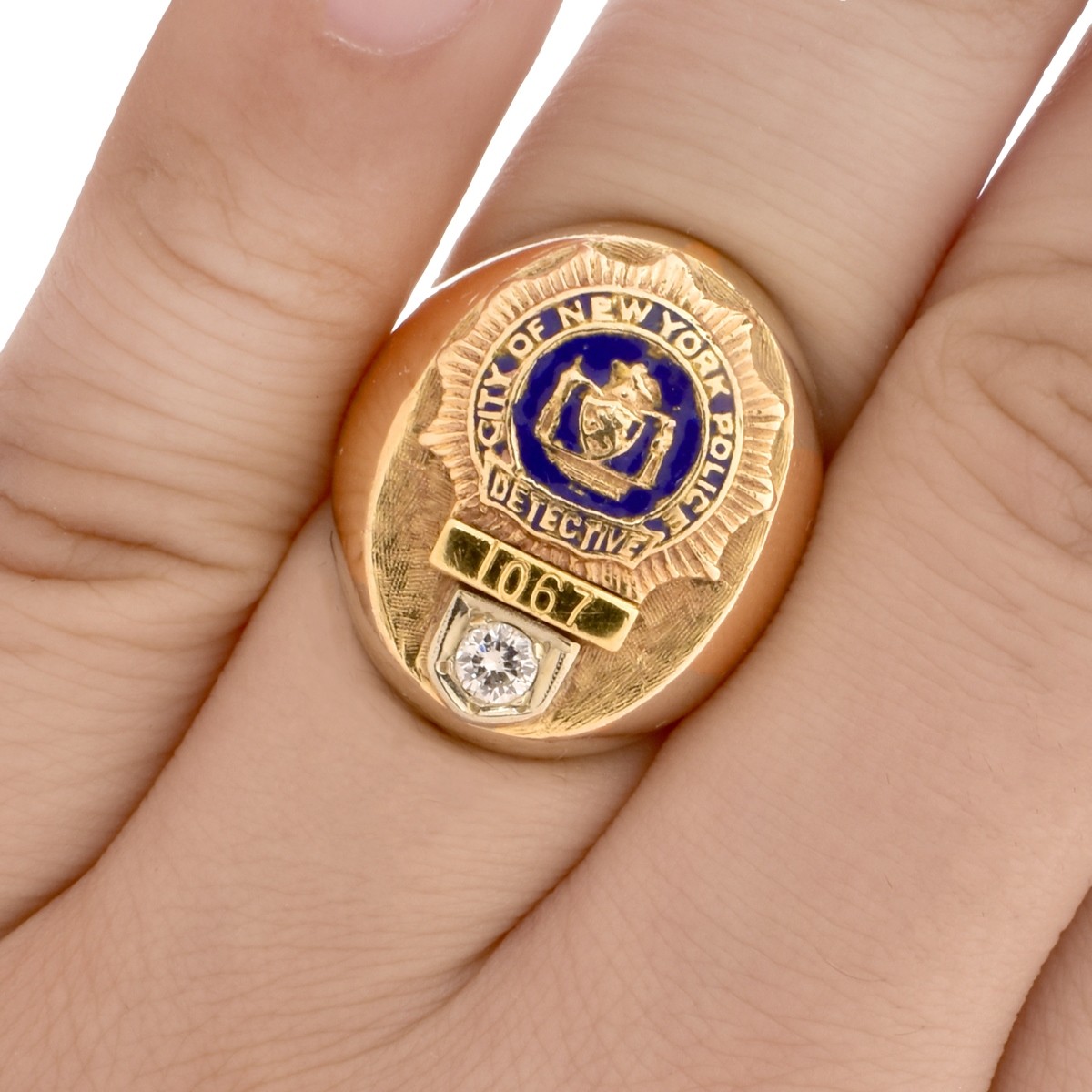 Vintage NYPD 14K Gold Ring