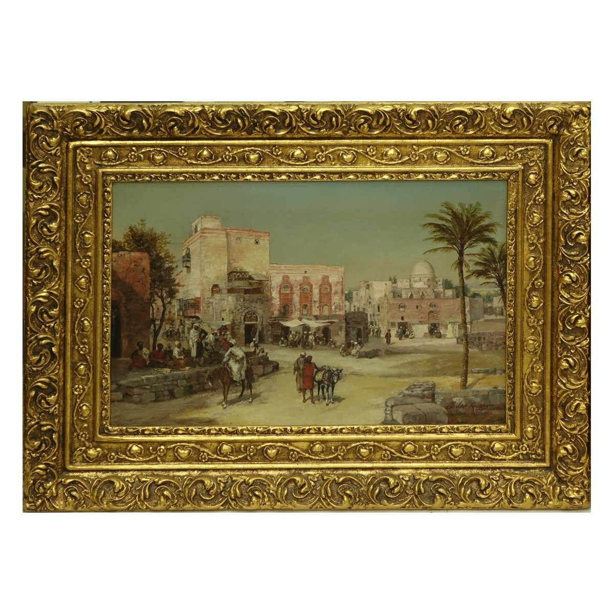 Jules Ribard, French 19/20th C.) Oil on Canvas