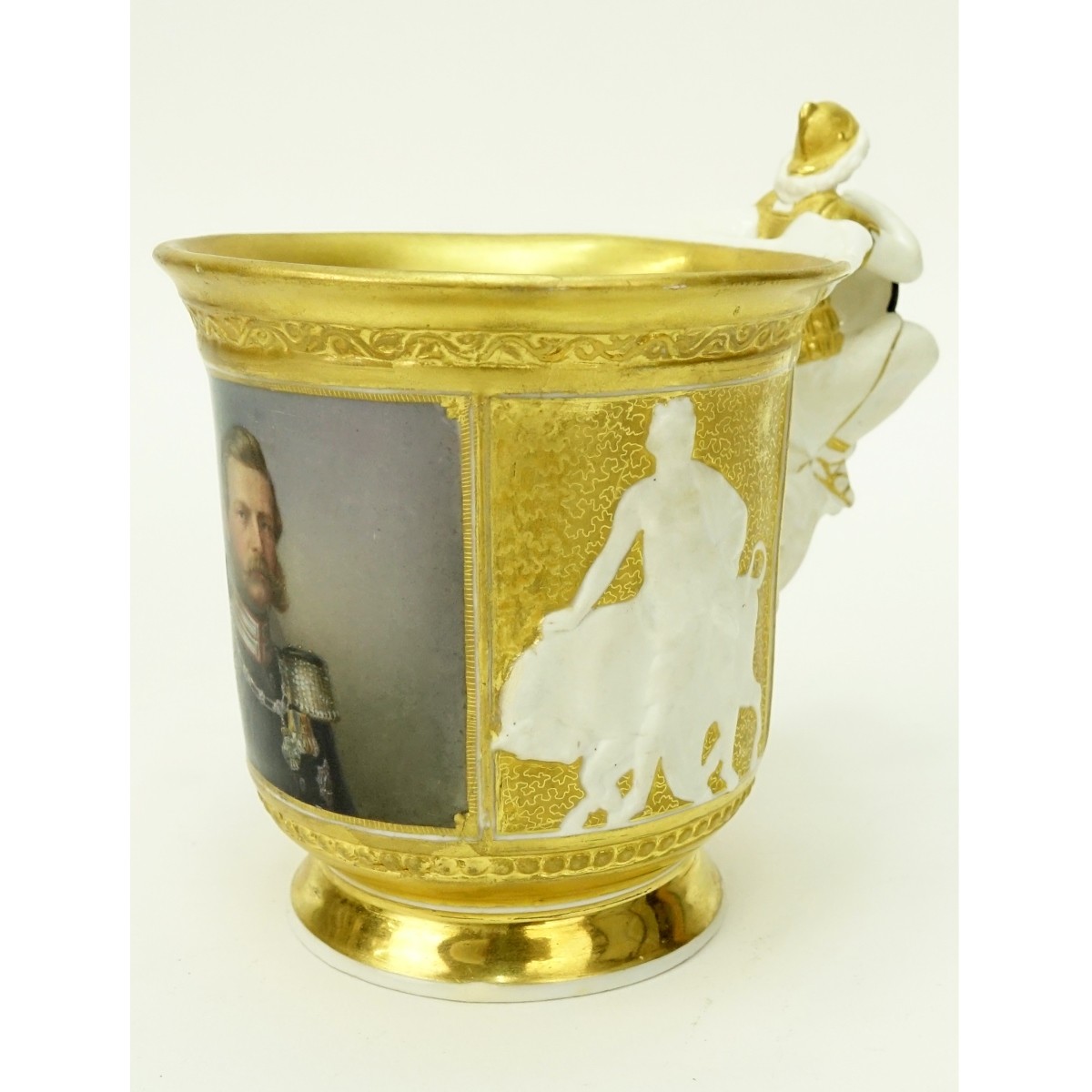 19th Century KPM Porcelain Portrait Cup