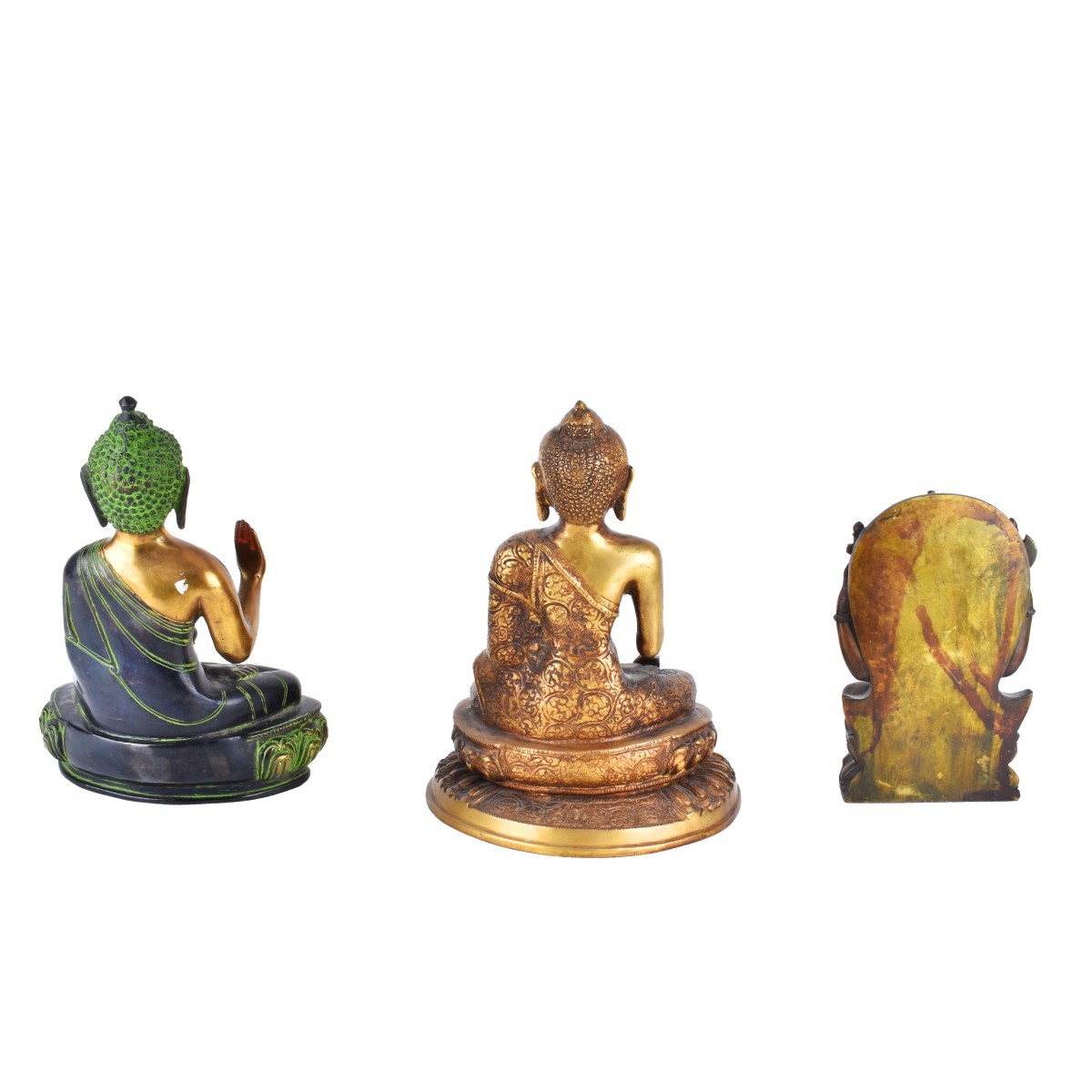 Three (3) Antique Thai Buddhist Figurines