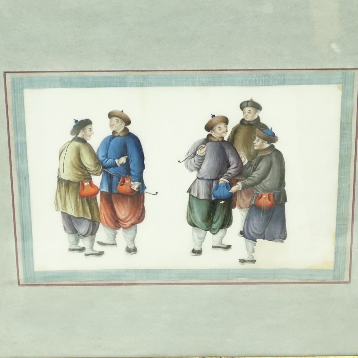 Three (3) Antique Chinese Export Watercolours