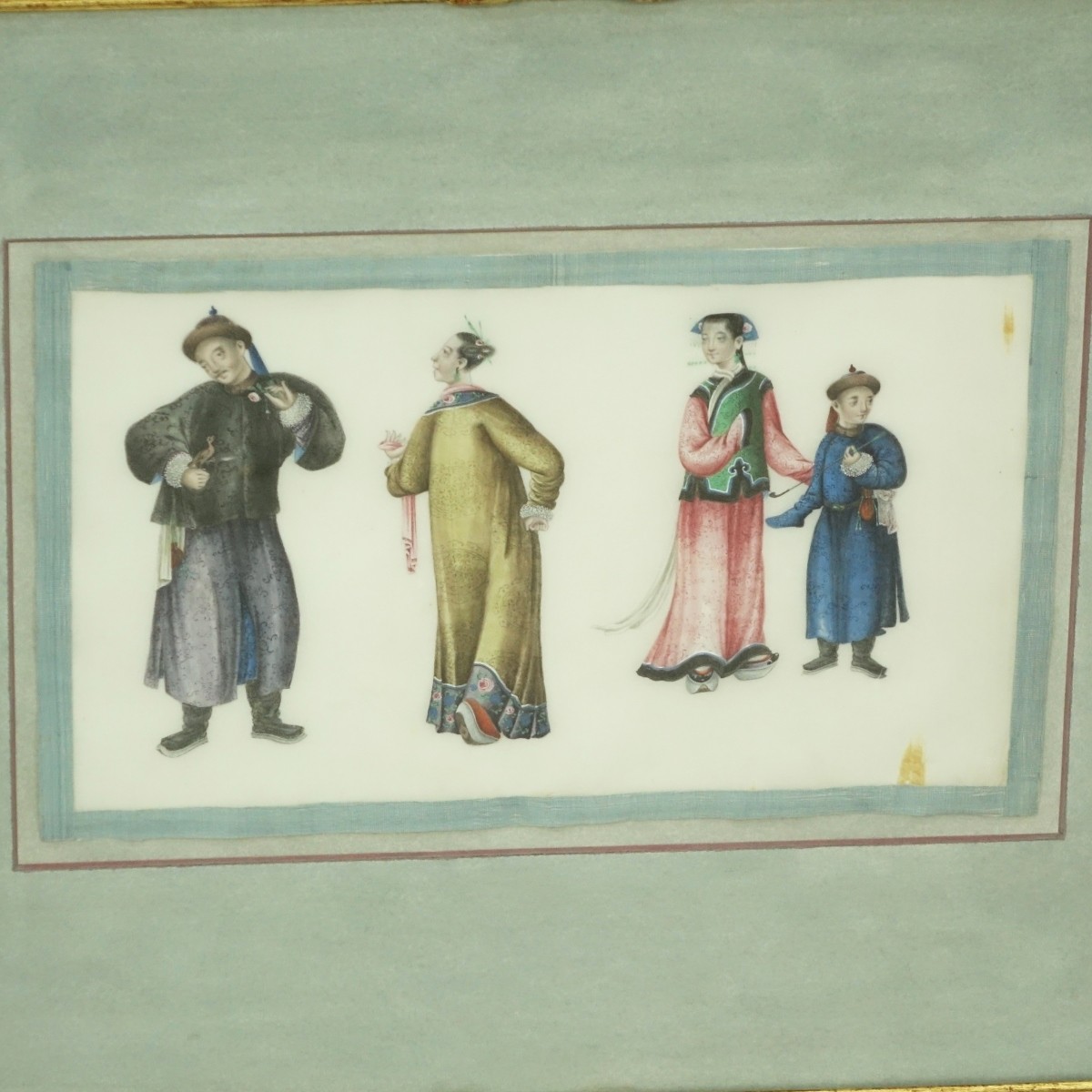 Three (3) Antique Chinese Export Watercolours