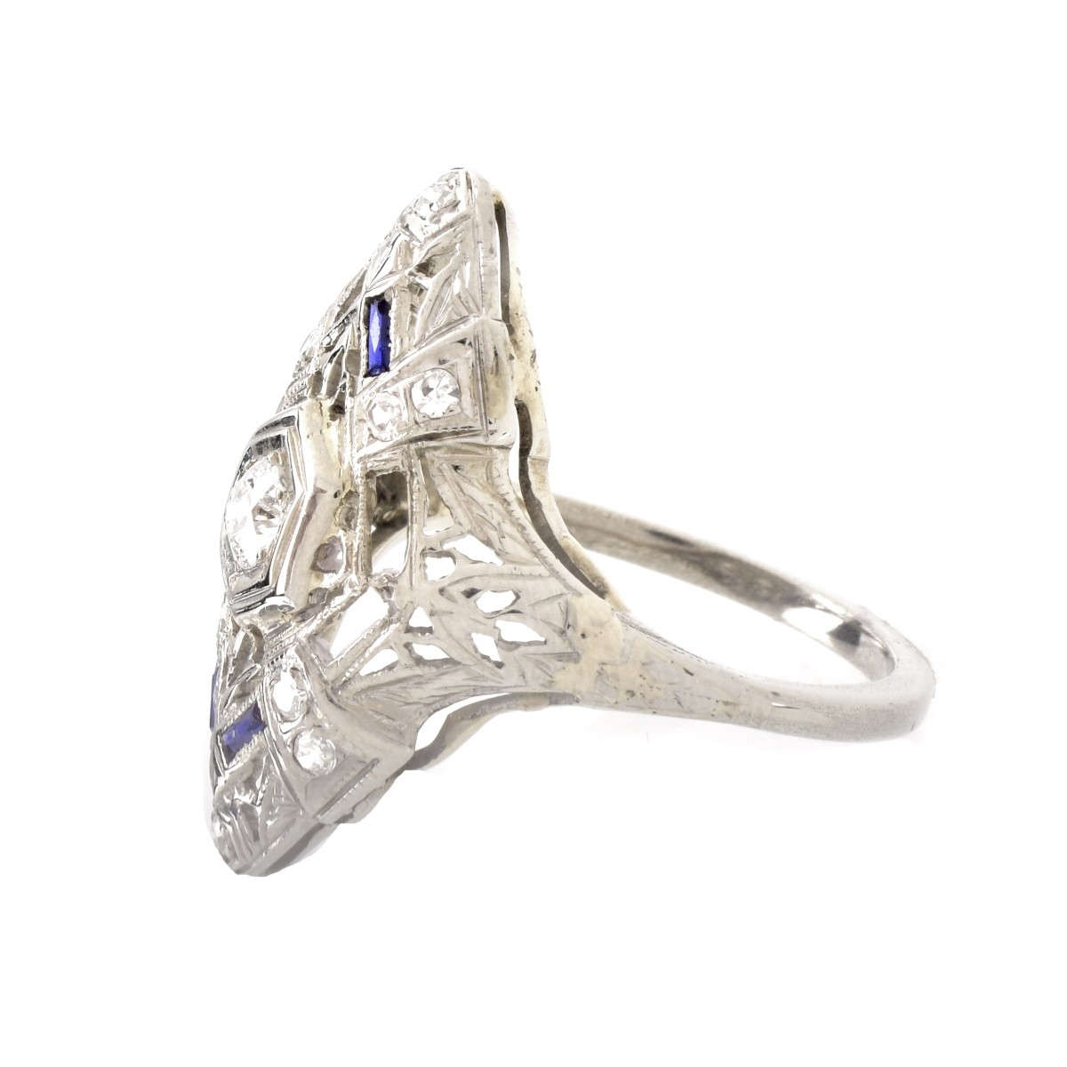 Art Deco Diamond and Platinum Ring