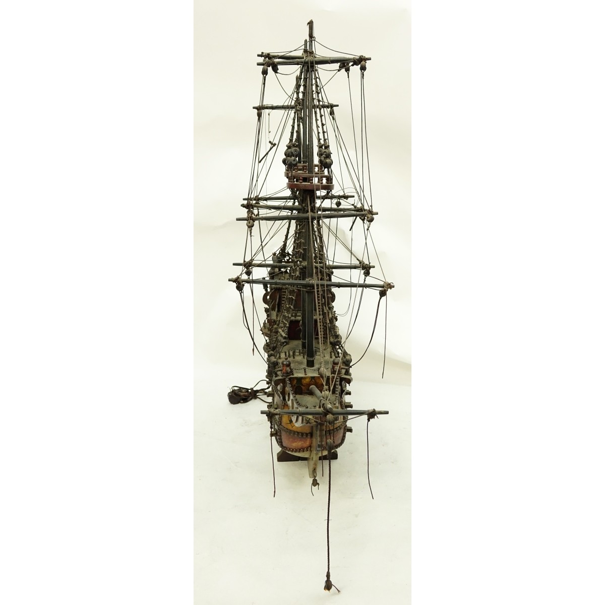 Antique Model Of A Spanish Galleon