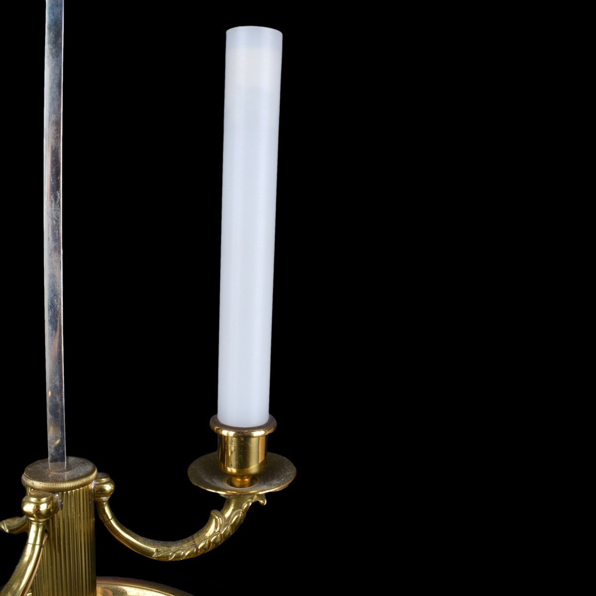 Mid Century Gilt Brass Bouillotte Lamp