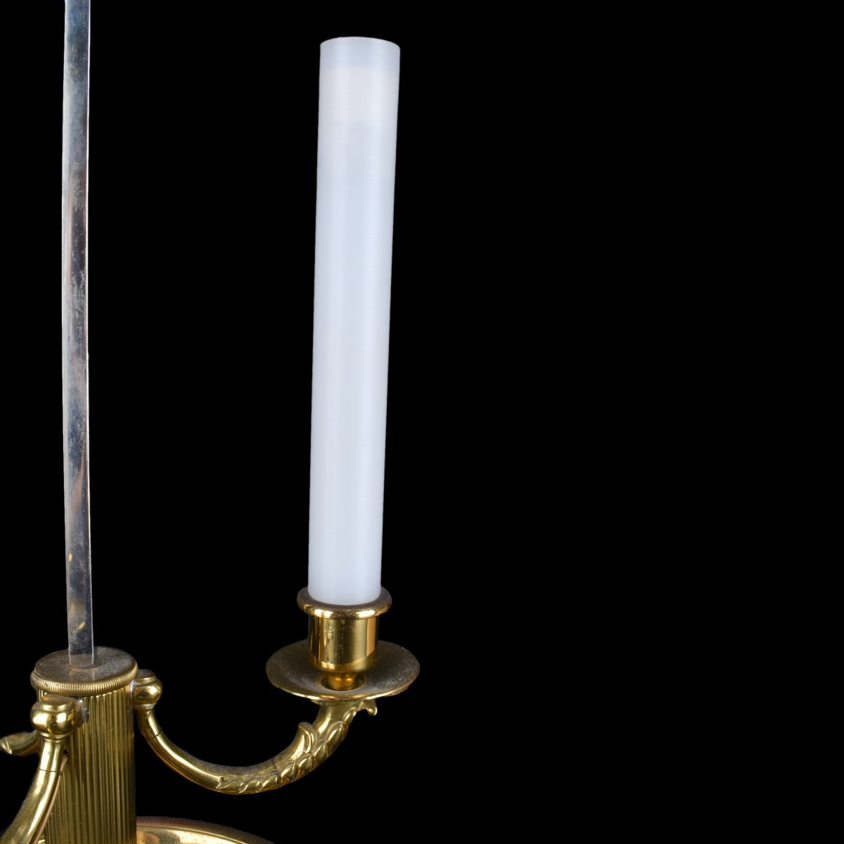 Mid Century Gilt Brass Bouillotte Lamp
