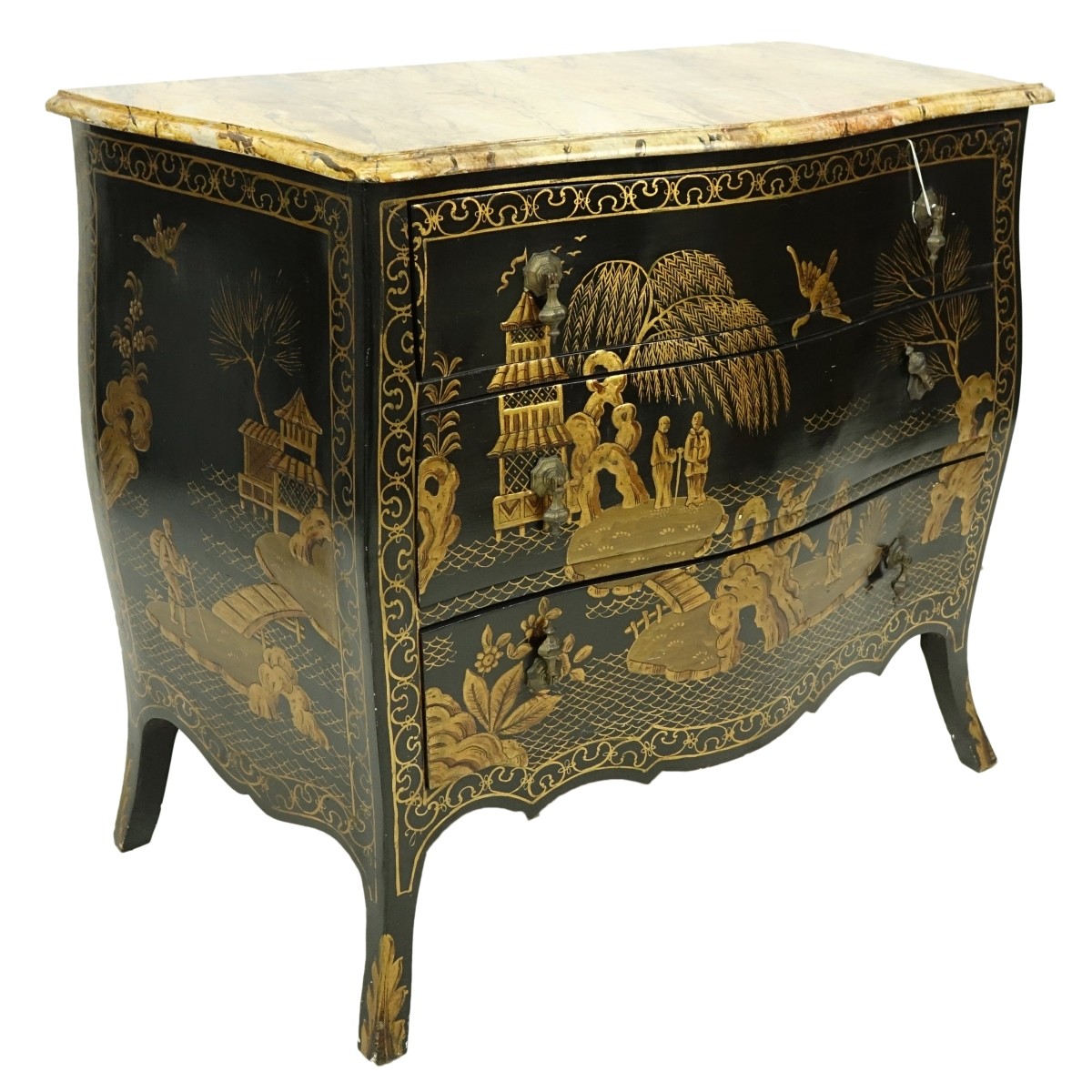 Mid Century Chinoiserie Chest of Drawers