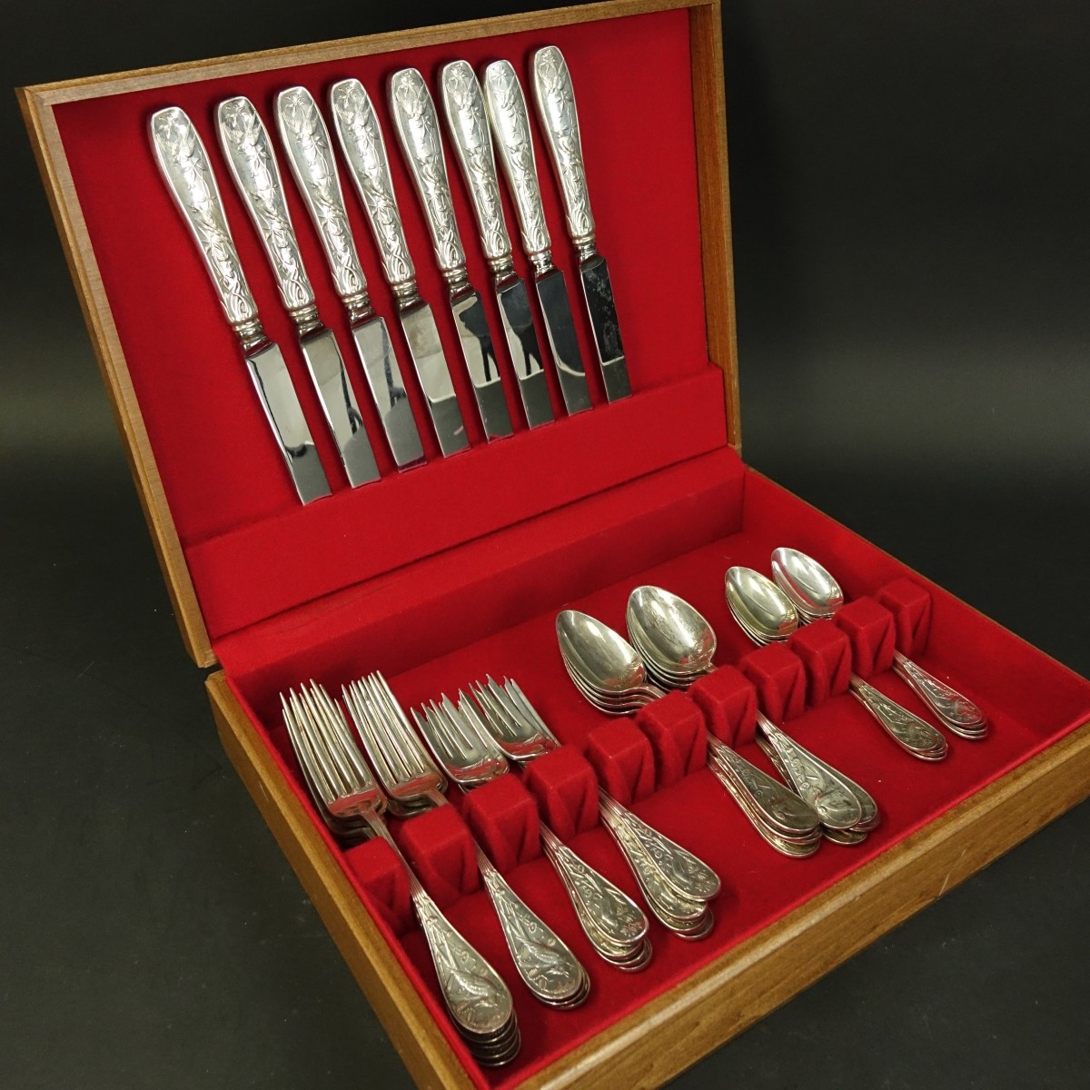 40 Pieces Tiffany Audubon Flatware