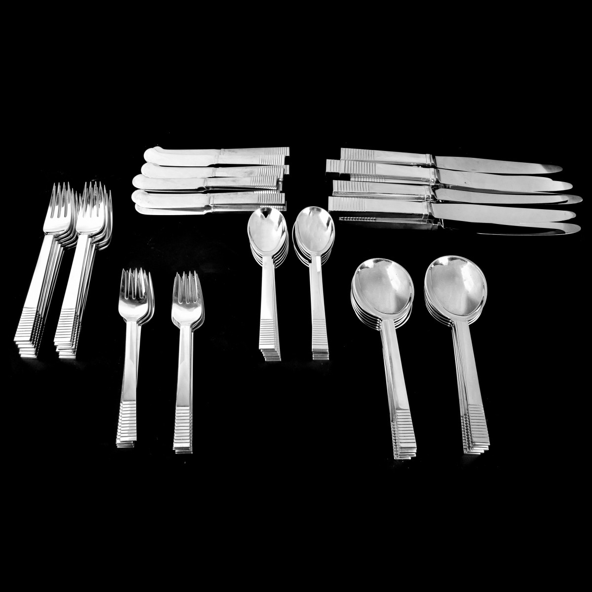 72 Pcs Georg Jensen Parallel