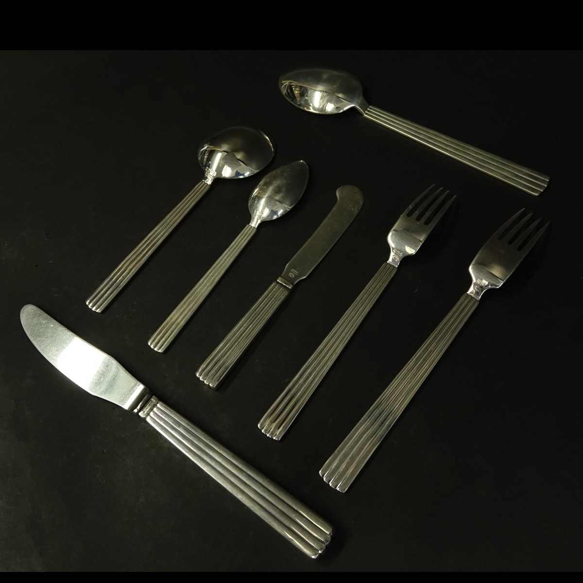 50 Pieces Georg Jensen Bernadotte Flatware