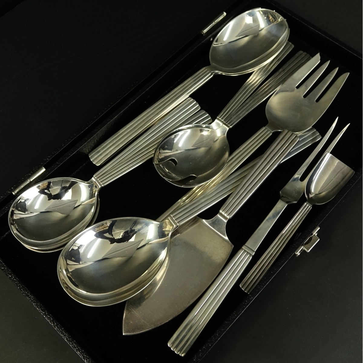 12 Georg Jensen Bernadotte Serving Pieces