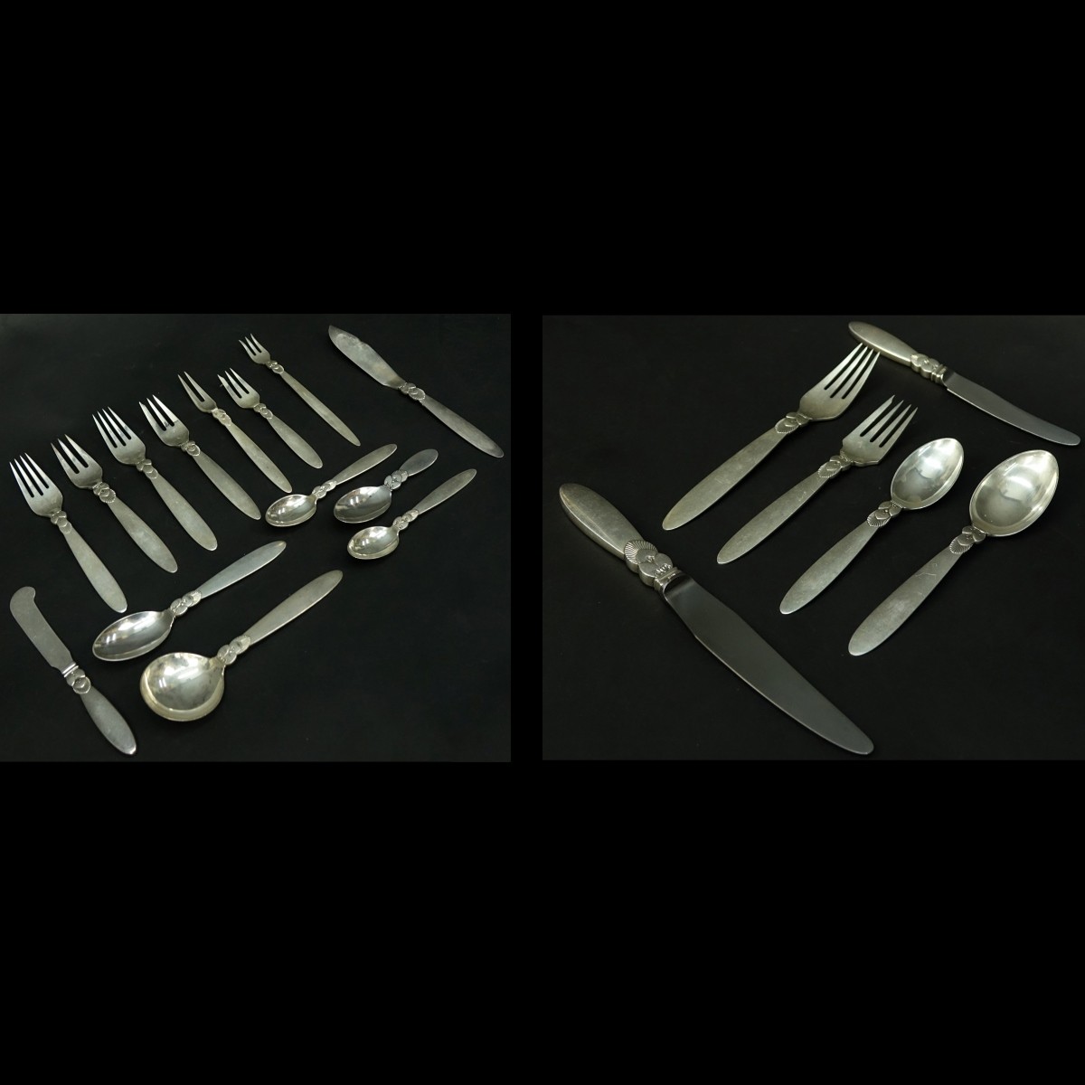 193 pcs Georg Jensen Cactus Flatware