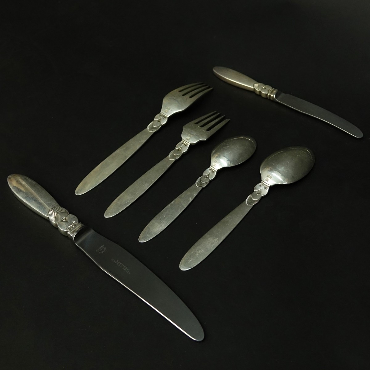 193 pcs Georg Jensen Cactus Flatware