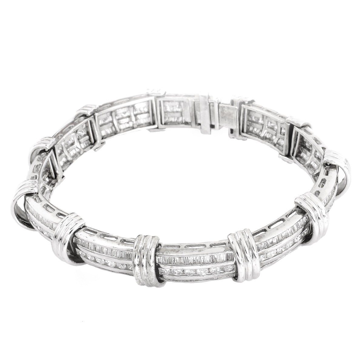 Man's Diamond and 18K Gold Bracelet