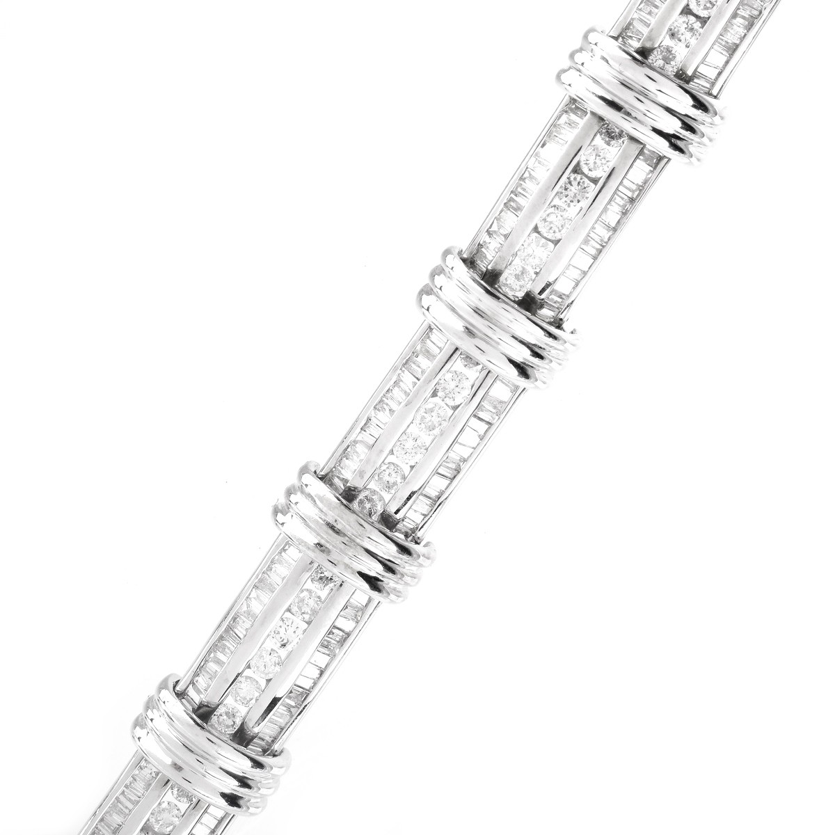 Man's Diamond and 18K Gold Bracelet