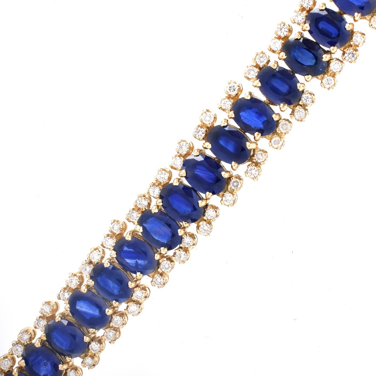 Sapphire, Diamond and 18K Gold Bracelet