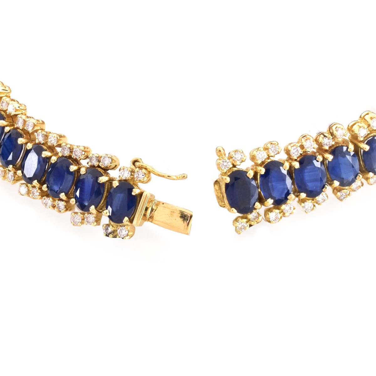 Sapphire, Diamond and 18K Gold Bracelet