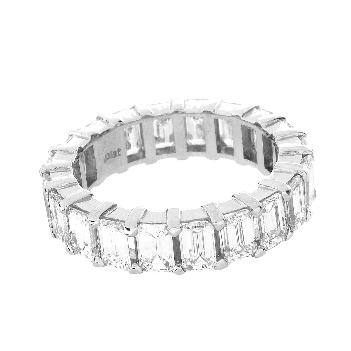 6.0ct Diamond and Platinum Eternity Band