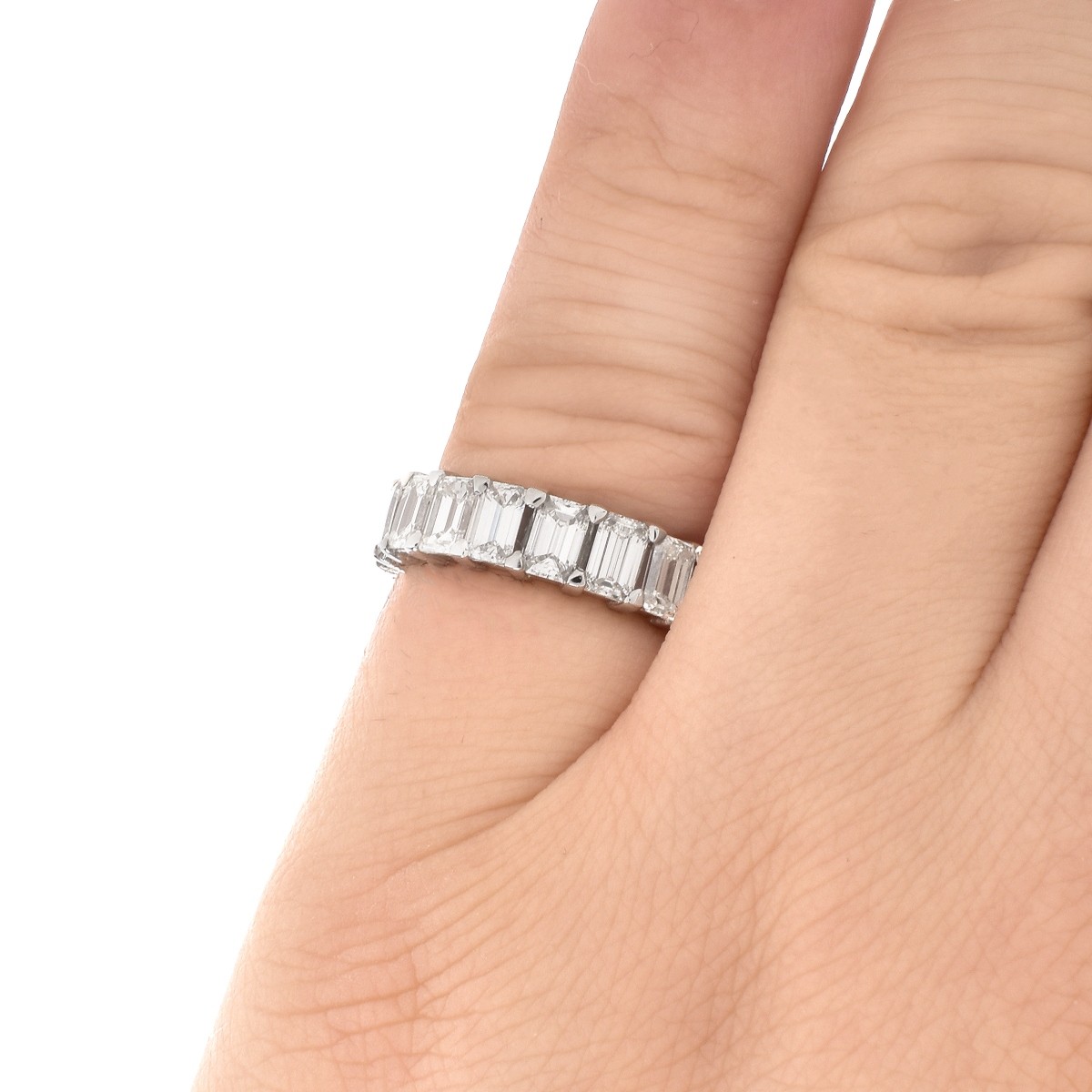 6.0ct Diamond and Platinum Eternity Band