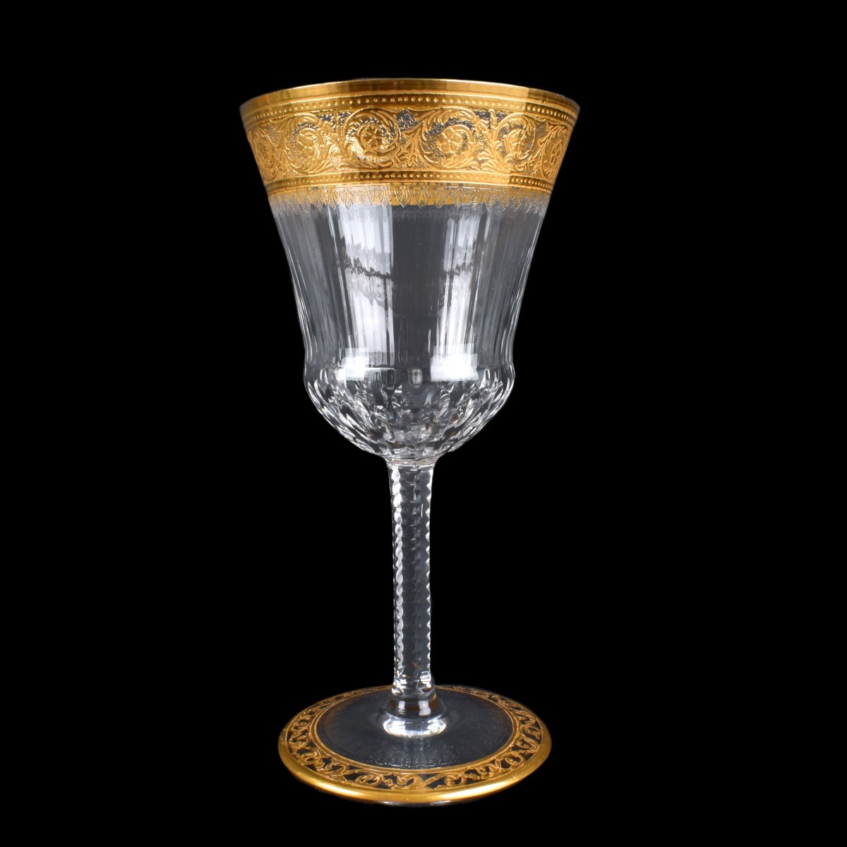 Three (3) St Louis Thistle Goblets