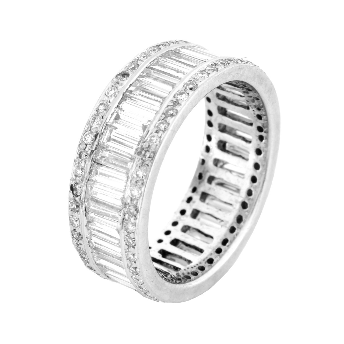 Diamond and White Gold Eternity Band