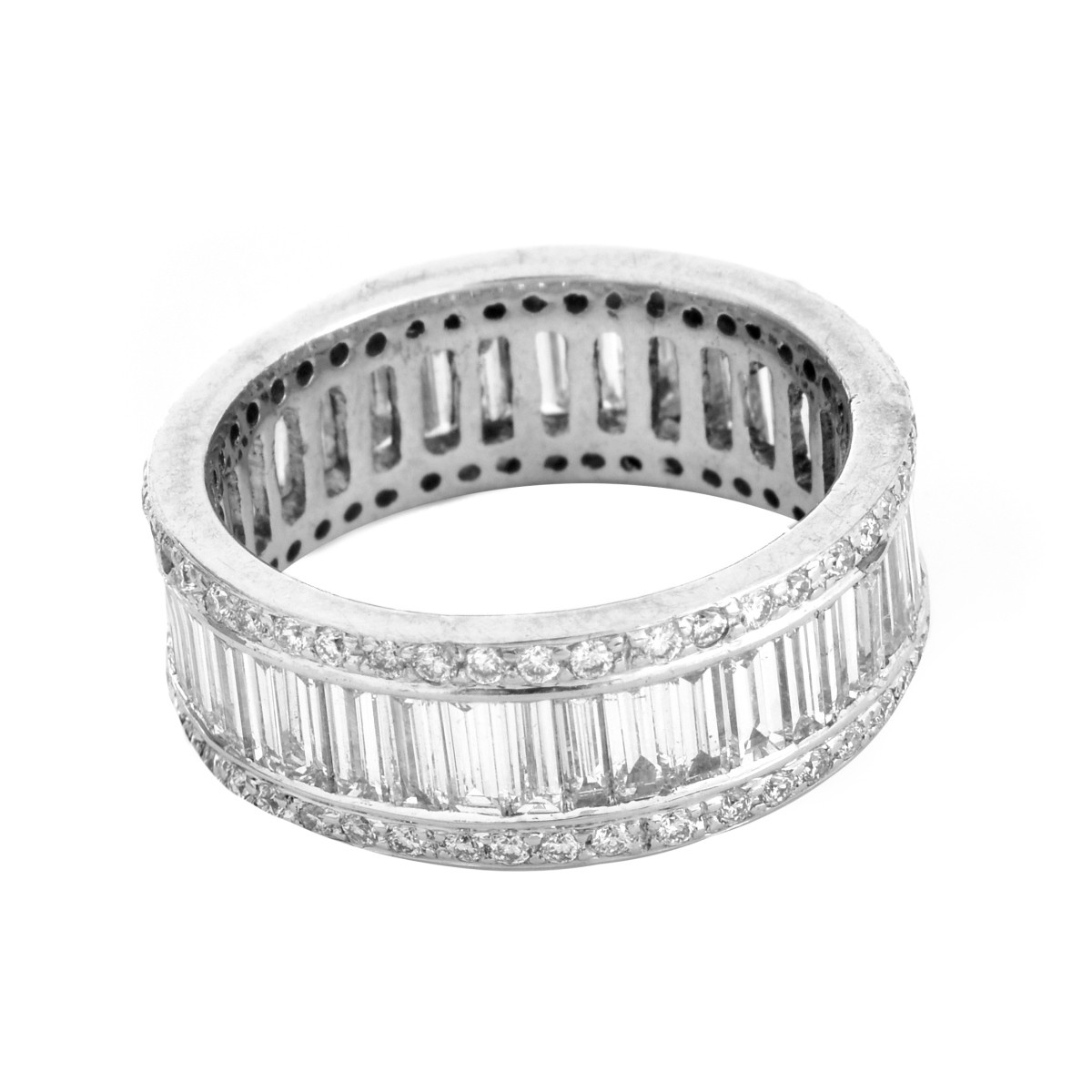 Diamond and White Gold Eternity Band