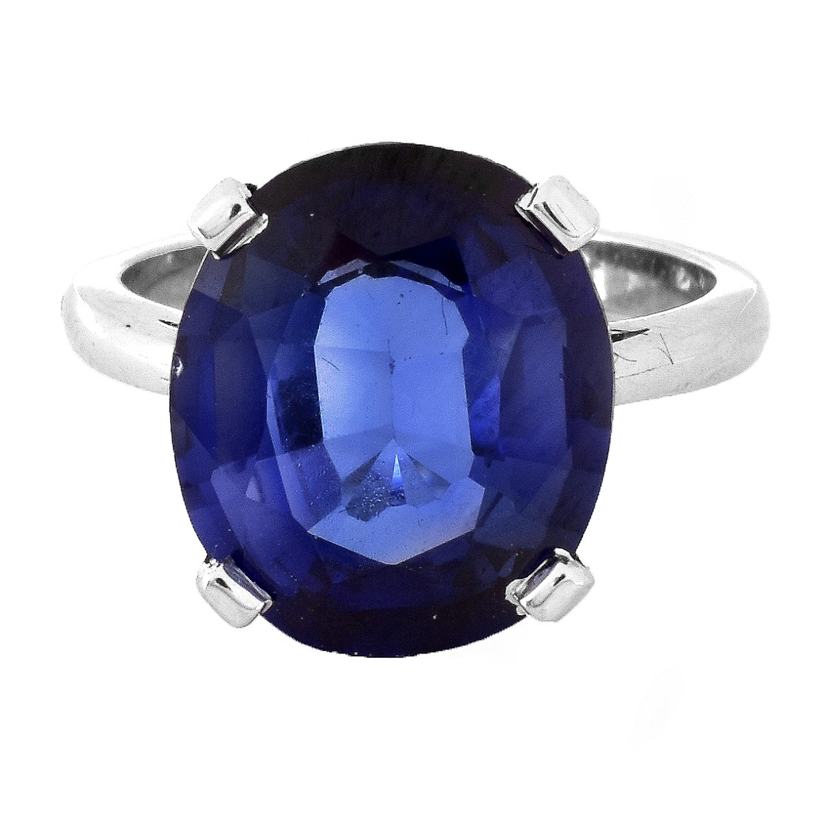 ASGL Sapphire and 14K Gold Ring