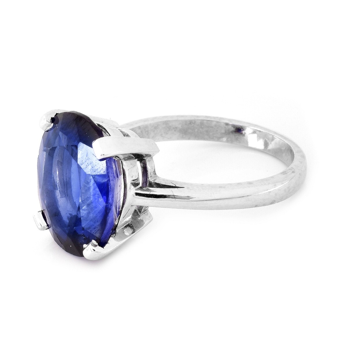 ASGL Sapphire and 14K Gold Ring