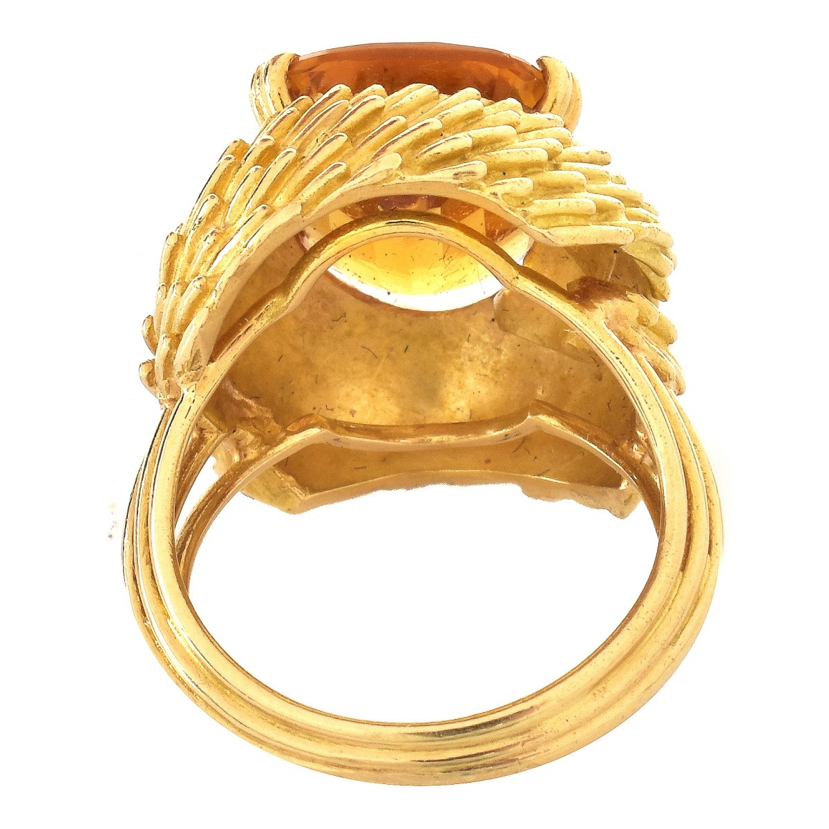 Citrine and 18K Gold Ring